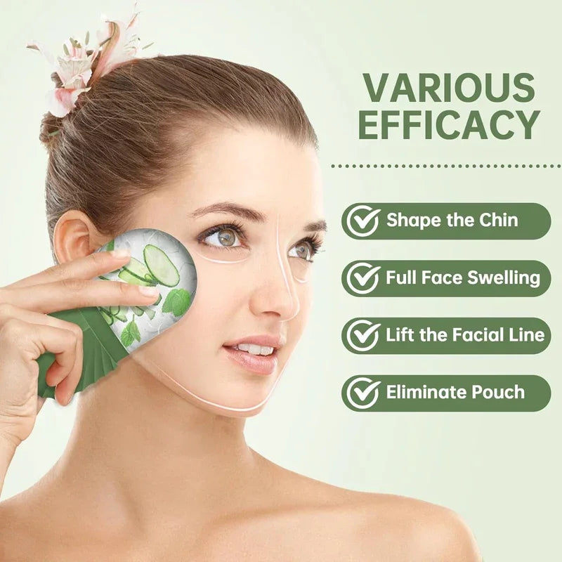 Silicone Ice Face Roller and Mold for Reducing Eye Puffiness and Shrinking Pores