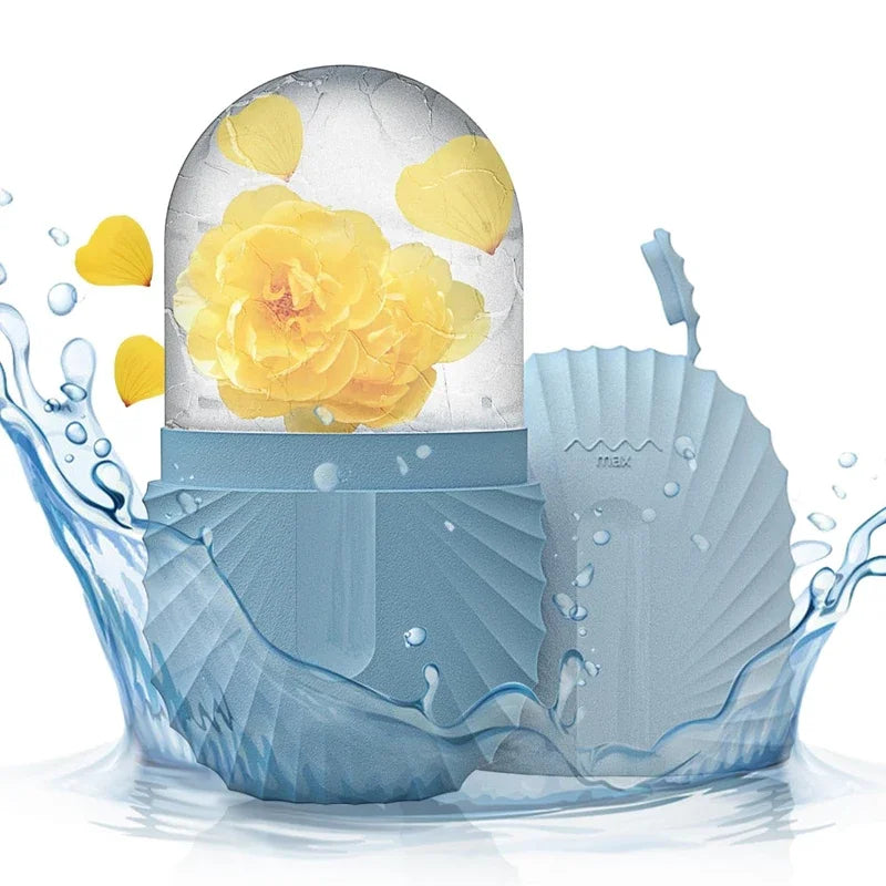 Silicone Ice Face Roller and Mold for Reducing Eye Puffiness and Shrinking Pores