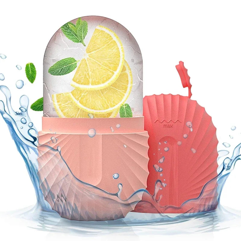 Silicone Ice Face Roller and Mold for Reducing Eye Puffiness and Shrinking Pores