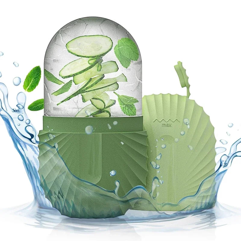 Silicone Ice Face Roller and Mold for Reducing Eye Puffiness and Shrinking Pores