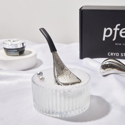 Stainless Steel Ice Globes for Facial Care - Cryo Sticks for Women and Estheticians with Storage Case