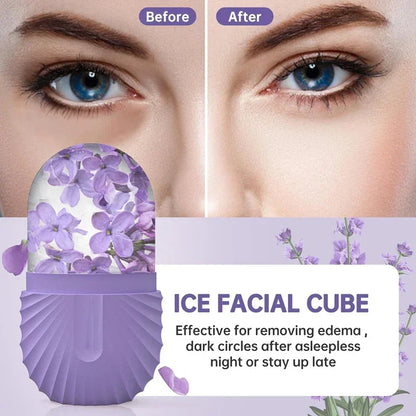 Silicone Ice Face Roller and Mold for Reducing Eye Puffiness and Shrinking Pores