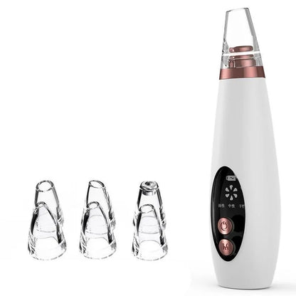 USB Rechargeable Facial Pore Vacuum and Acne Remover - Deep Cleansing Skin Care Tool with Black Dot Cleaner for Pimple Removal
